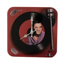 Iconic Collection Record Player Wall Clock | Red