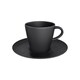 image 1 of Villeroy & Boch Manufacture Rock Noire Coffee Cup & Saucer