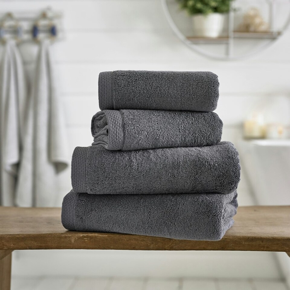 image 1 of Egyptian Cotton Spa Quality Absorbent Bathroom Towels - Soft & Premium Comfort - Hand, Bath, Sheet Grey | Charcoal | Bath towel