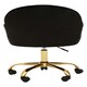 image 5 of Interiors by Premier Brent Black Velvet And Gold Base Home Office Chair