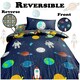 image 6 of VELVETIO Space Duvet Cover Set Reversible Soft Polycotton Kids Beddings Blue | Navy | Double