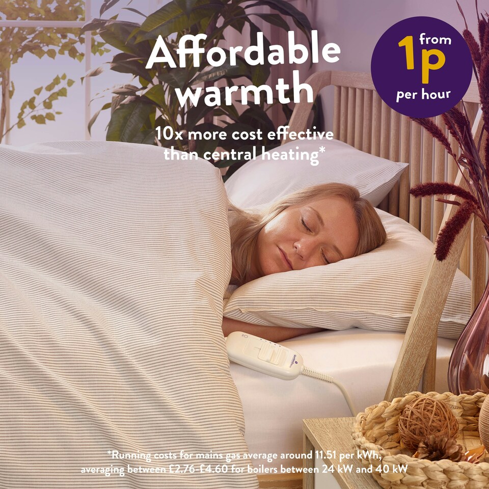 image 1 of Slumberdown Sleepy Nights Electric Blanket, Double
