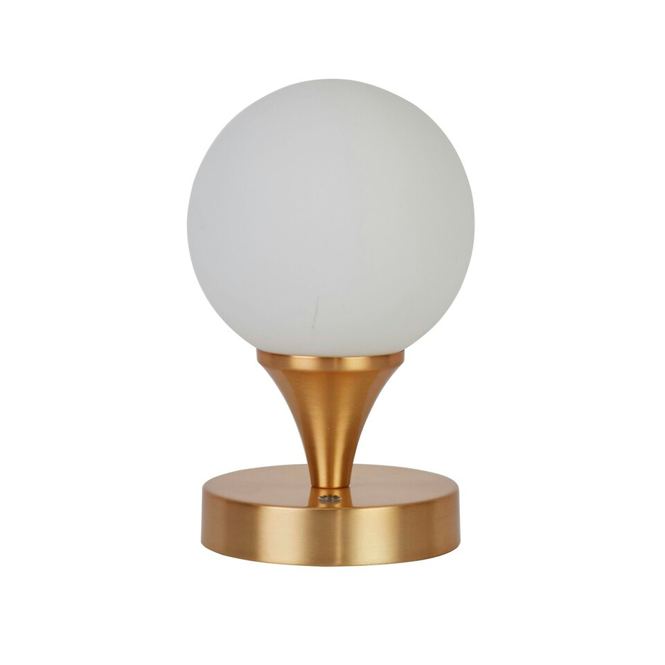 image 1 of RECHARGEABLE WHITE OPAL GLASS TL Gold