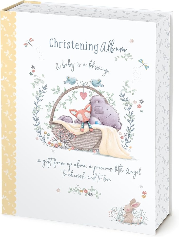 image 1 of Me to You Christening Album Hardback Book For 160 Photos With Keepsake Box Official Collection