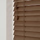 image 2 of 60cm Chestnut Oak Wooden Venetian Blinds With Strings (130cm drop) | Brown | Brown