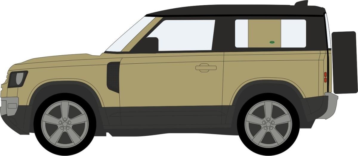 Oxford Diecast Land Rover Defender 90 New Godwana Stone