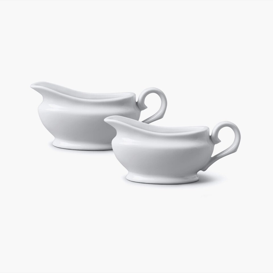 image 1 of Wm Bartleet & Sons Porcelain Sauce / Gravy Boat, Set of 2