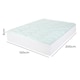 image 3 of Lavio Mattress Topper Pillowtop Memory Foam Bamboo Cover Bed Protector | White | King