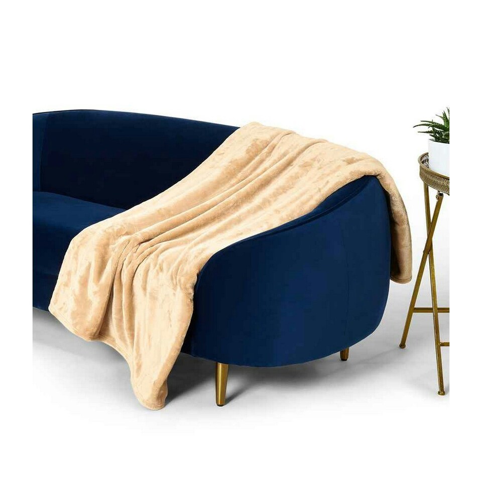 image 1 of Brand Lab Fleece Blanket - Camel - One Size