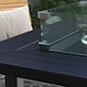 image 9 of Outsunny Square Propane Gas Fire Pit Table, 50000 BTU Rattan Smokeless Firepit Patio Heater with Glass Screen, Glass Beads and Lid, 81cm x 81cm x 64cm, Grey