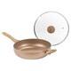 image 3 of 28cm Rose Gold Induction Deep Saut Pan