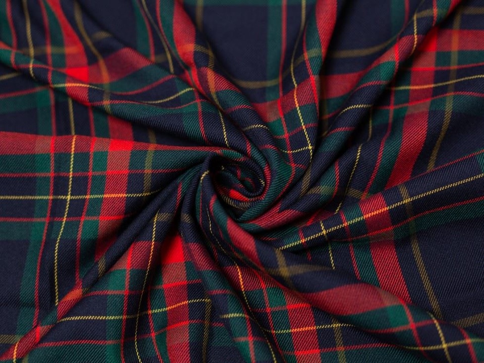 Minerva Core Range Multicoloured Polyester Viscose Suiting Fabric for Dressmaking, 145cm / 57" Wide - per metre