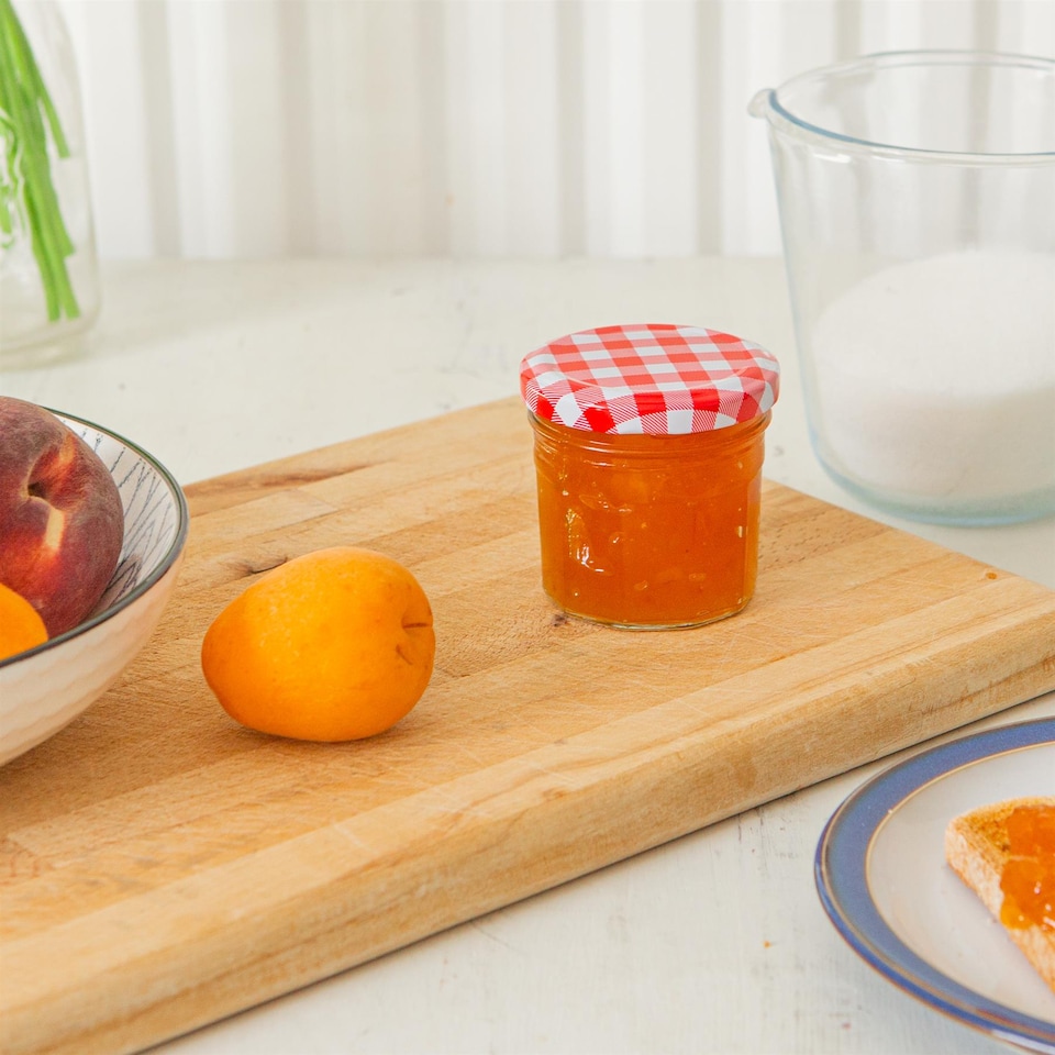 image 1 of Argon Tableware Glass Jam Jars with Lids - 110ml - Pack of 6