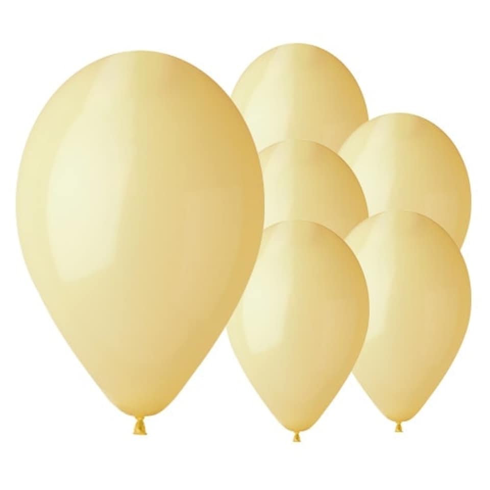 Baby Yellow Biodegradable Latex Balloons 33cm / 13 in - Pack of 50