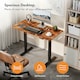 image 3 of VonHaus Large Adjustable Electric Standing Desk with USB-C charging