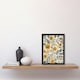 image 2 of Yellow Marigold Flowers Pattern Wildflowers Black Framed Wall Art Print A4