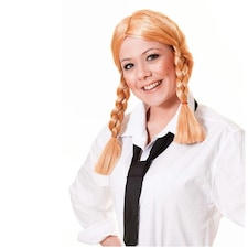 Bristol Novelty Unisex Schoolgirl Wig - Blonde - One Size One Size