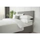 image 2 of Belledorm Faux Suede Plain Headboard Cover - Charcoal - 90cm x 150cm