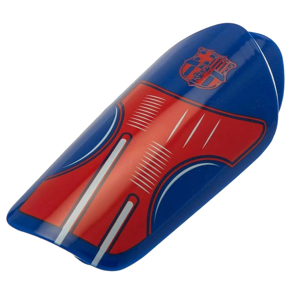 image 1 of FC Barcelona Childrens/Kids Team Slip-In Shin Guards - Red/Blue/White - 7-9 Years