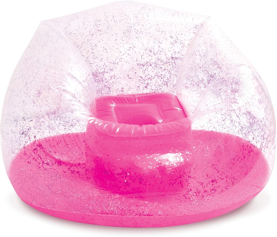 image 1 of Inflatable Sparkle Chair Pink