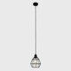 image 3 of ValueLights Casco Matte Black Pendant Light with Black Shade and E27 Pear LED 4W Warm White 2700K Bulb
