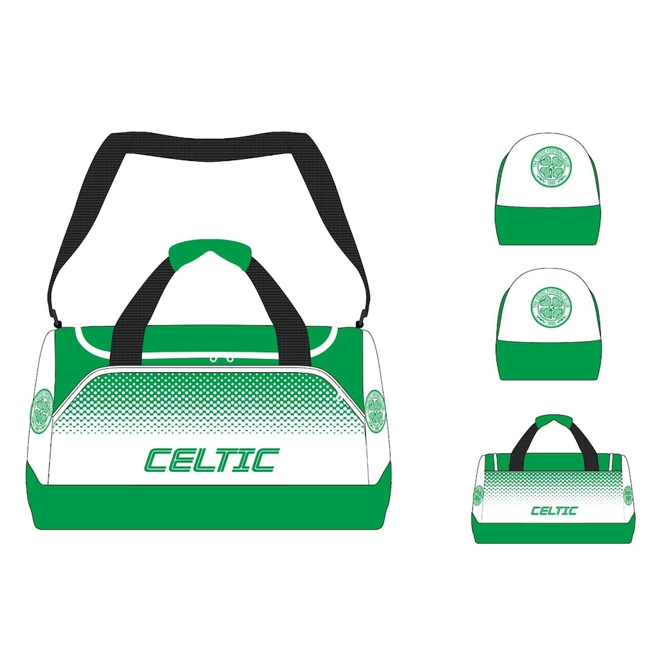 image 1 of Celtic FC Fade Holdall Bag | Green | White