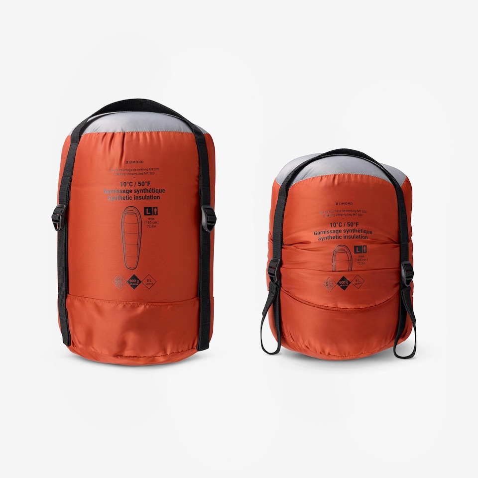 image 1 of Decathlon 10°C trekking sleeping bag, twinnable - MT500