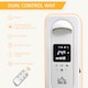 image 4 of HOMCOM 1500W Digital Oil Filled Radiator, 7 Fin, Portable Electric Heater with LED Display, 24-Hour Timer, 3 Heat Settings, Safety Cut-Off and Remote Control, White