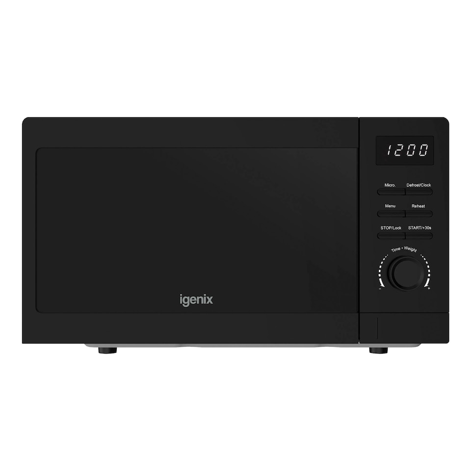 image 1 of Digital Microwave, 20 Litre, 5 Power Settings, 800W, Black, IGMS02080B