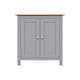 image 5 of Taberno Oak 2 Door Compact Sideboard Dove Grey Grey