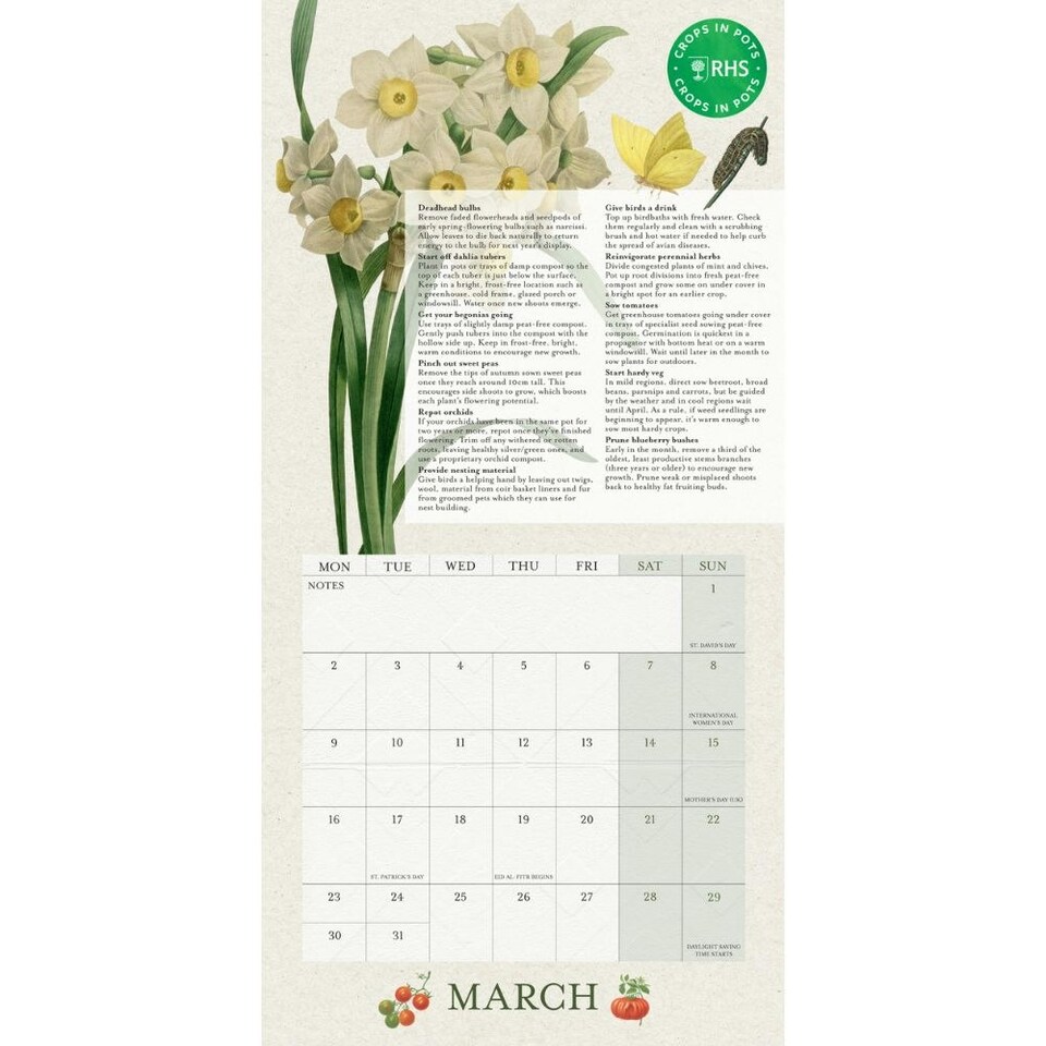 image 1 of RHS 2026 MINI CALENDAR