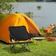 image 2 of Outsunny Folding Camping Chair with Carrying Bag and Storage Pocket, Black