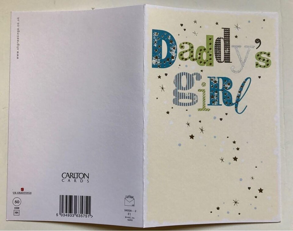 image 1 of Daddy's Girl, Father's Day Greeting Card