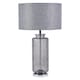 image 1 of Brock Black Smoked Glass Table Lamp