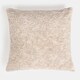 image 4 of OHS 2 x Teddy Marl Fleece Textured Cushion Covers, 45x45cm - Natural