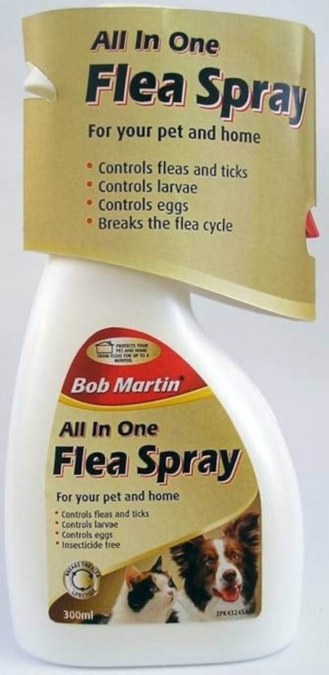 Bob Martin Flea Spray All In 1 Pet and Home 300ml - Pack of 6