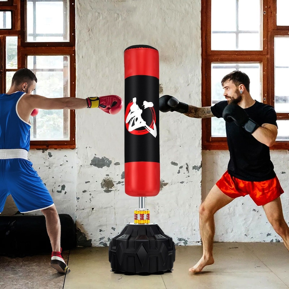 image 1 of COSTWAY 70" Freestanding Punching Bag Boxing Bag Training | Red