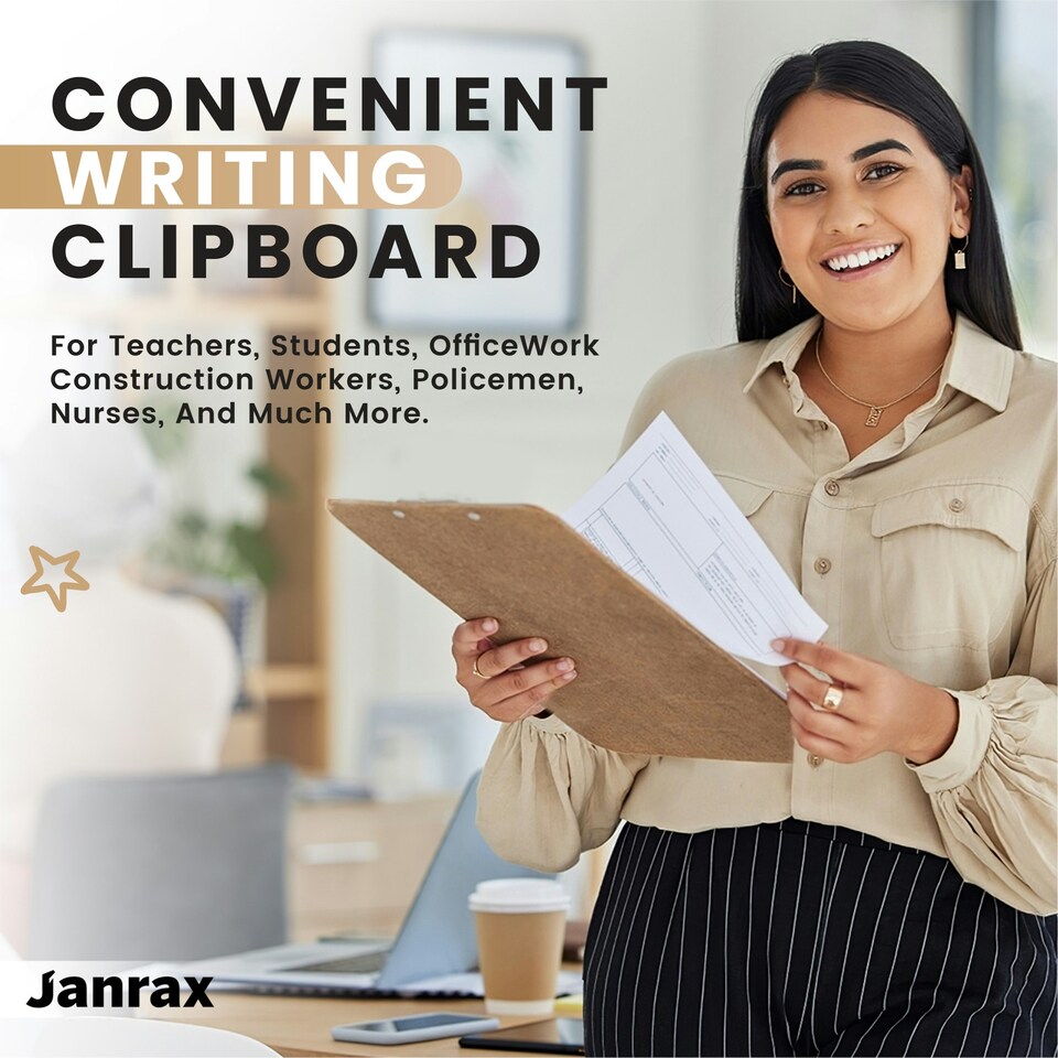 image 1 of A4 Quality Wooden Clipboard with Hanging Hole