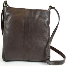 Soft Premium Leather Shoulder / Cross Body Bag Brown | Brown