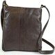 image 1 of Soft Premium Leather Shoulder / Cross Body Bag Brown | Brown