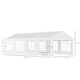 image 5 of Outsunny 8m x 4m Garden Gazebo Marquee Party Tent Wedding Portable Garage Carport Event shelter Car Canopy Outdoor Heavy Duty Steel Frame Waterproof Rot Resistant
