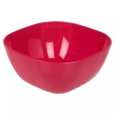 Large Durable Plastic Salad Serving Bowl Microwave Dishwasher Food Safe | Multi | Fuschia | 1