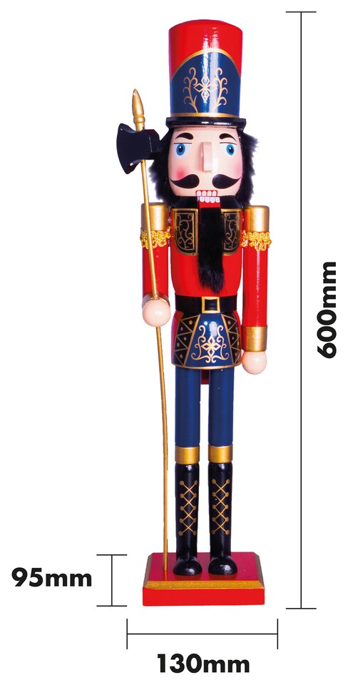 image 1 of 60cm Classic Wooden Nutcracker Soldier