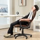 image 6 of HOMCOM Executive Office Chair High Back Computer Chair with Armrests Brown