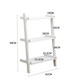 image 1 of Ladder Shelf Bookcase 3 or 5 Tier Storage Shelving Unit Display Stand White | 3 Tier