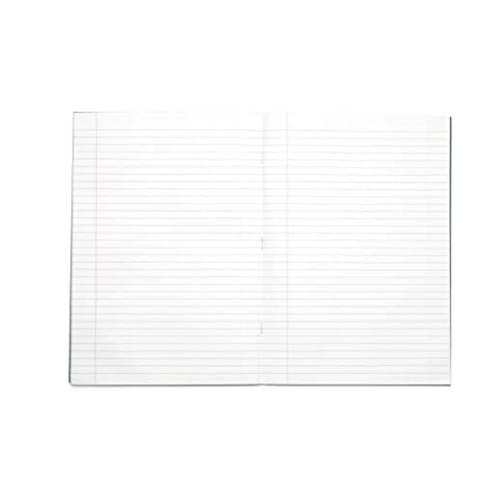 image 1 of Rhino 80 Page 8mm Lined Exercise Book Dark Green A4 - 10 Pack