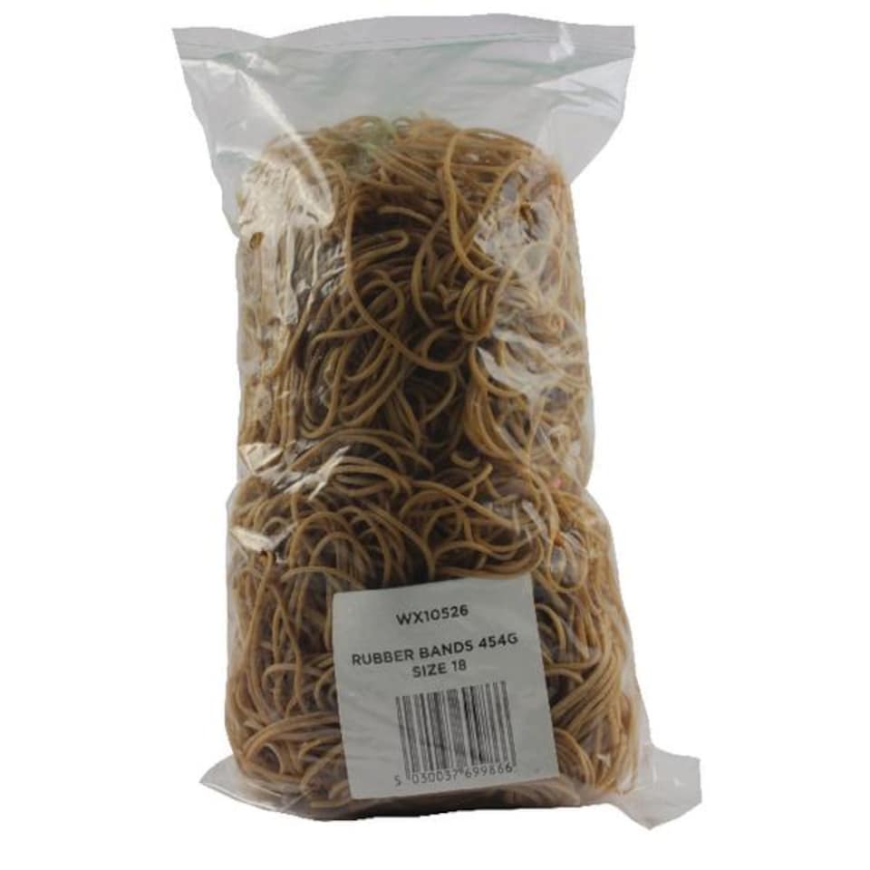 image 1 of Pack of 454g Size 18 Rubber Bands