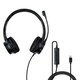 image 4 of USB-C Office Headset with USB A to C Adapter Grey