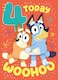image 3 of Bluey Age 4 Birthday Card