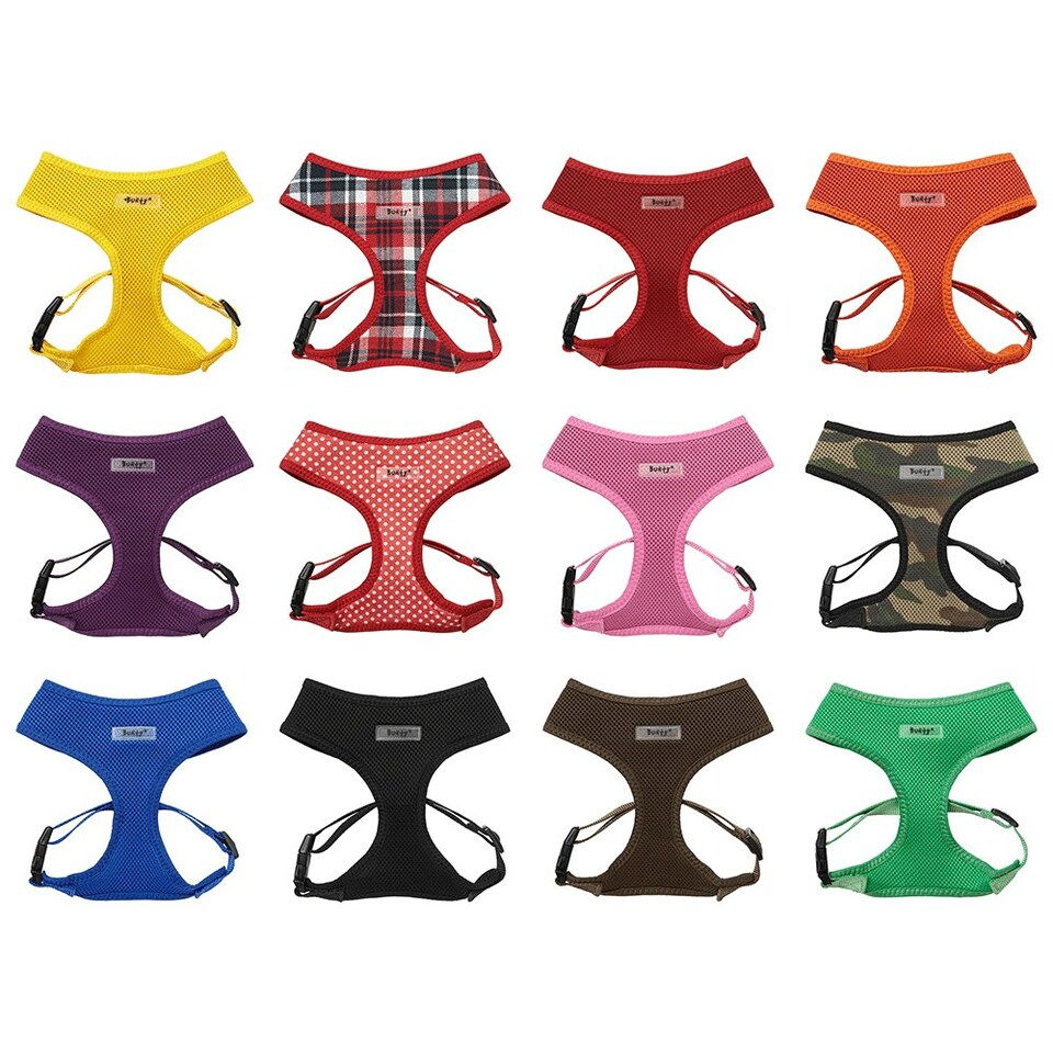 image 1 of Soft Dog & Puppy Harness with Clip, Adjustable Multi | L